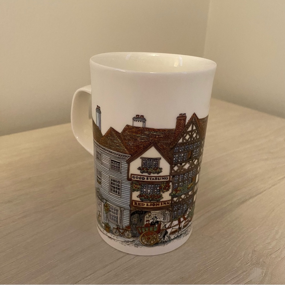 Dunoon 'Red Lion Inn' Bone China Mug by Sue Scullard - Village Inns